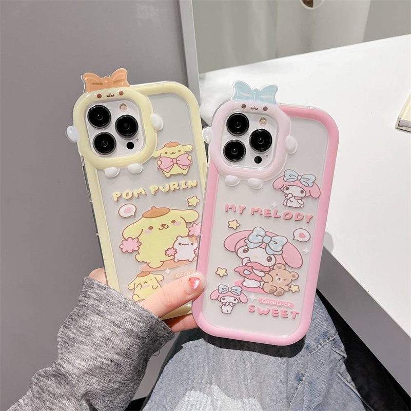 Soft Case Pelindung Desain Monster Kecil Tahan Banting Untuk iPhone 14 13 12 11 Pro Max X Xr Xs Max 7 8 6 6s Plus SE 2020