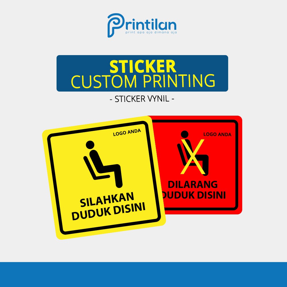 

Sticker Custom Printing 20 x 20 cm Tanpa Laminasi