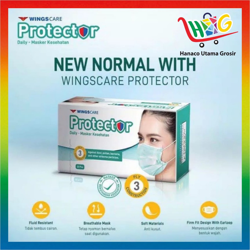 Wingscare Masker Protector (isi 50)