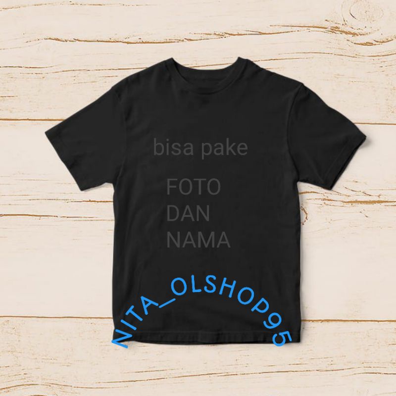 baju anak custom, bisa pake foto dan nama