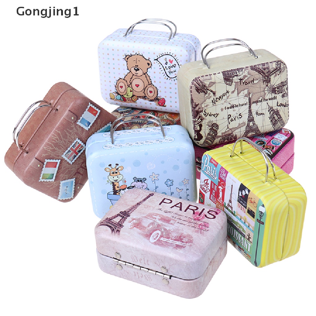 Gongjing1 Miniatur Koper Mini Bahan Metal Untuk Dekorasi Rumah Boneka