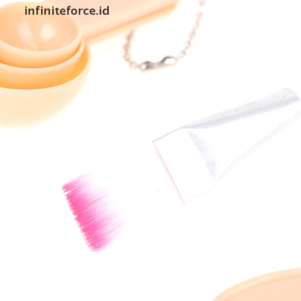 Infiniteforce.id 4pcs / Set Mangkuk + Brush + Sendok + Stik + Brush Untuk Masker Wajah Diy