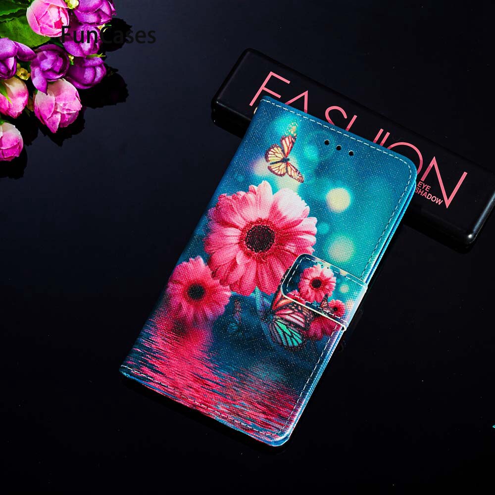 Case Dompet Kulit Pu Motif Hati Cover Samsung Galaxy A70