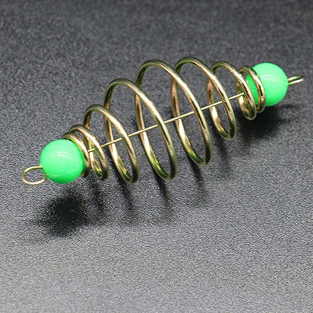 Suyo 10pcs/Set Bahan Stainless Steel Feeder Gaya Baru Olive Explosion Spring Lure