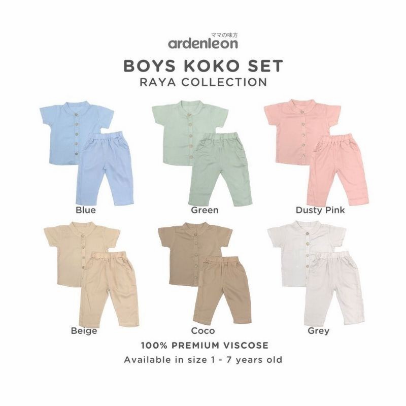 Makassar ! Setelan Anak Koko Set Boys Ardenleon Raya Collection