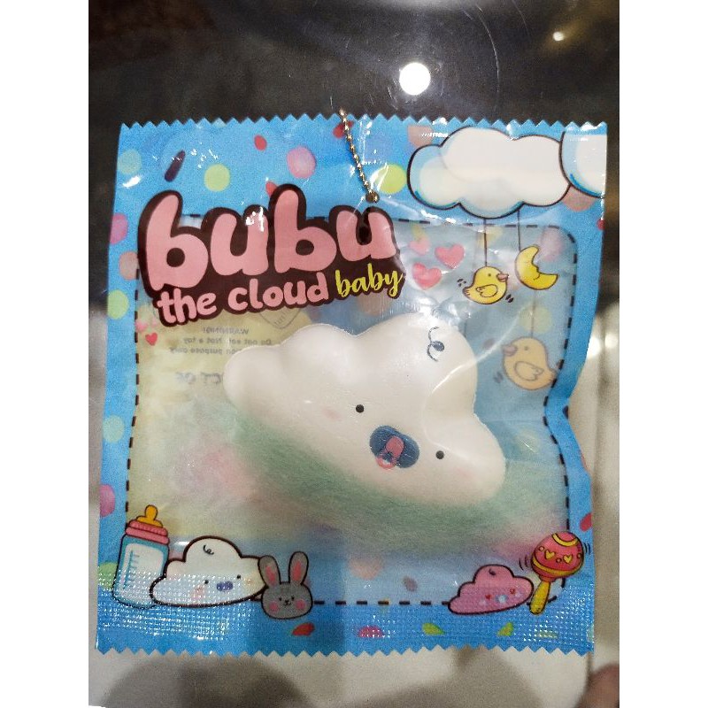 Bubu the cloud baby putih mini momocuppy squishy ori original official diskon promo  slow soft