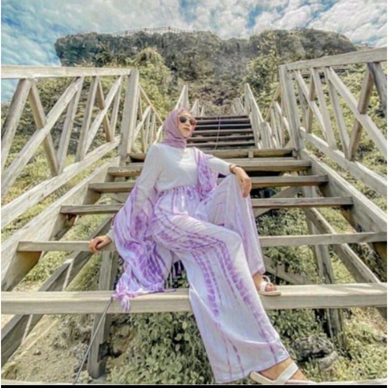 ONE TIE DYE/OUTER TIE DYE/KULOT TIE DYE/SETELAN MURAH