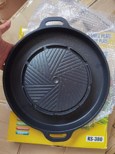 Panci Panggangan Hotpot Shabu 2 In 1  Grill Bbq Hot Pot Steamboat