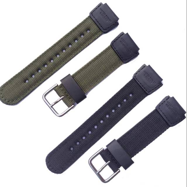 Strap nylon Tali jam Canvas Casio AE-1200 AE-1300 AE-1000 W-735H Original Oem