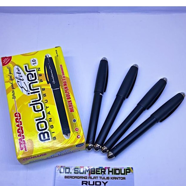

Pulpen Standart BOLDLINER signature pen 1.0, Harga perlusin isi 12 pcs