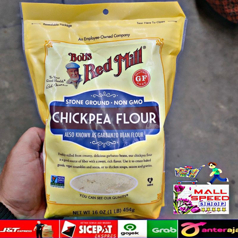 

BRM Bob Red Mill tepung garbanzo Bean chickpea flour 454gr