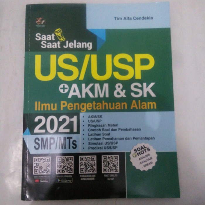 BUKU US/USP AKM DAN SK ILMU PENGETAHUAN ALAM 2021 SMP/MTS