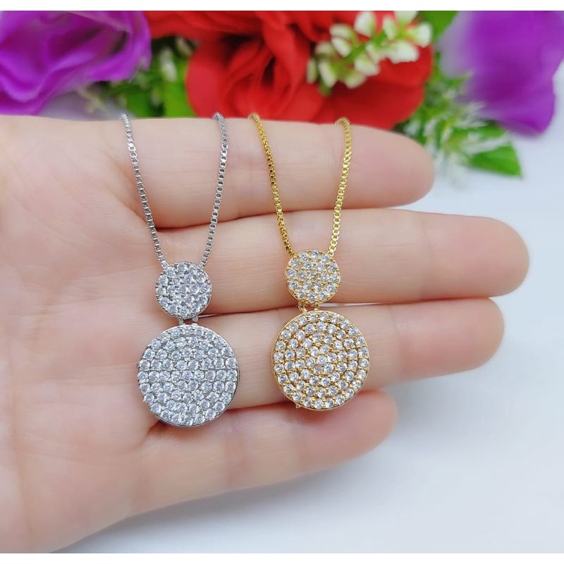 Set Kalung+Liontin Xuping 048.049 Lapis emas 18k