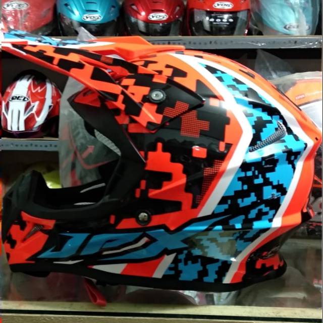 Helm JPX FULL FACE BLACK ORANGE WHITE