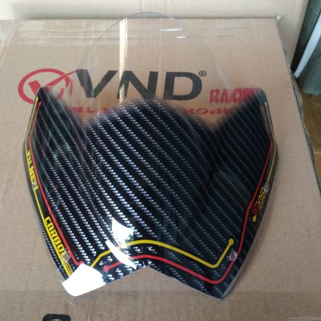 Visor Satria Fu New Tahun 2013-2015 Visor Fu New Karbon Merk VND Original   -  Mega_Racing