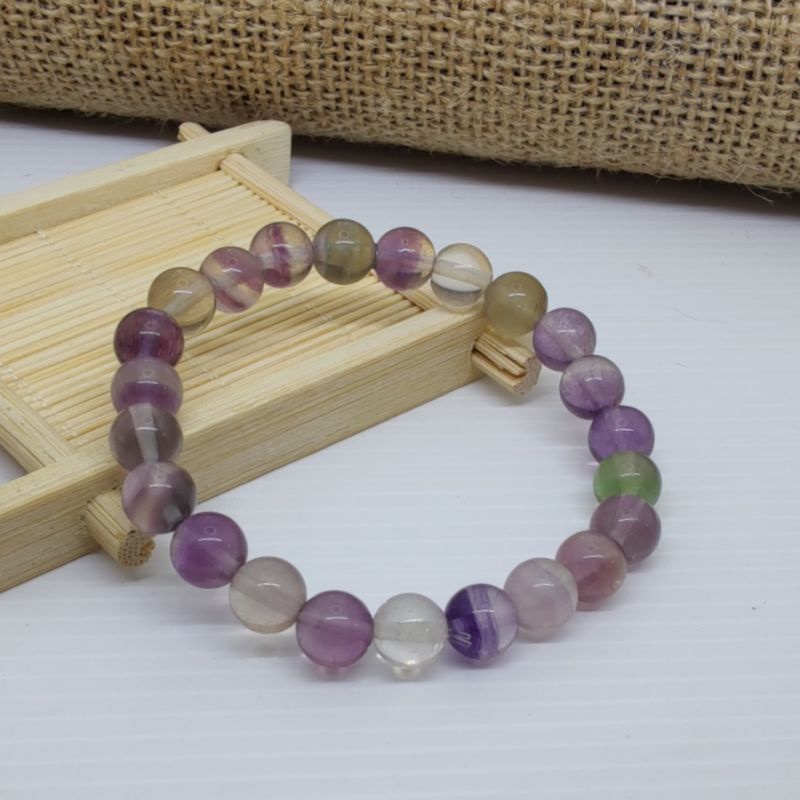 Gelang Flourite Gelang Batu Kristal Flourite Natural Original