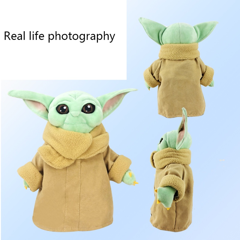 【Ready Stock】30cm A variety of styles Baby Yoda Plush Doll Stuffed Toy Keychain Grogu Mandalorian Star Wars Jedi