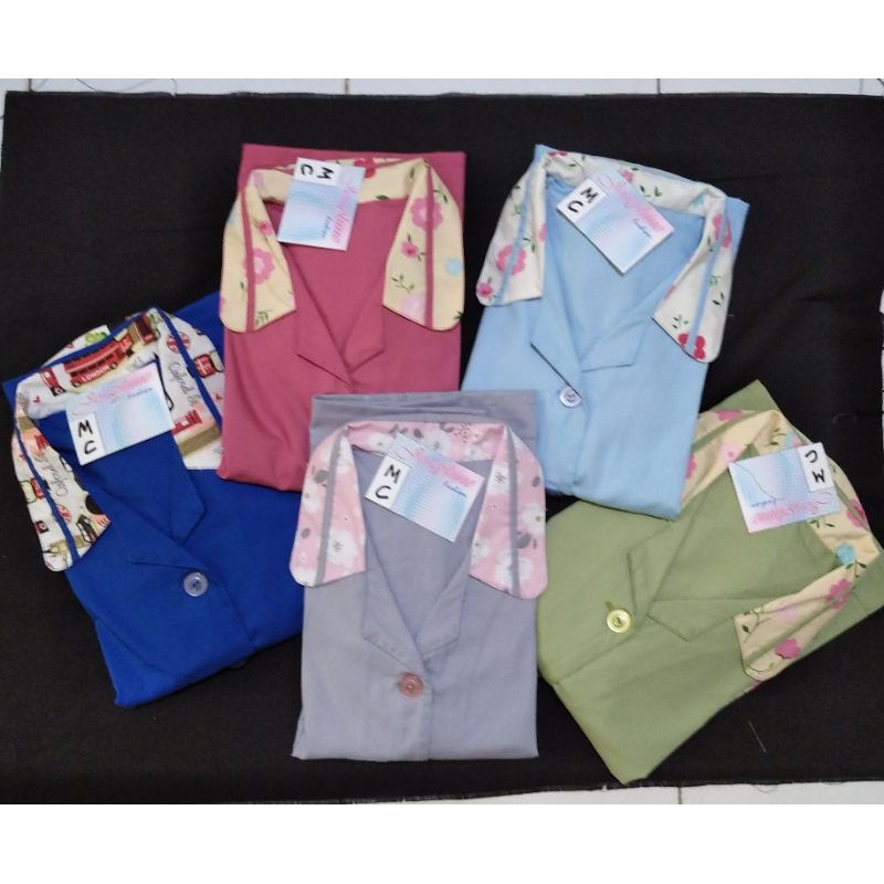 Baju seragam suster kulot pendek s m l xl
