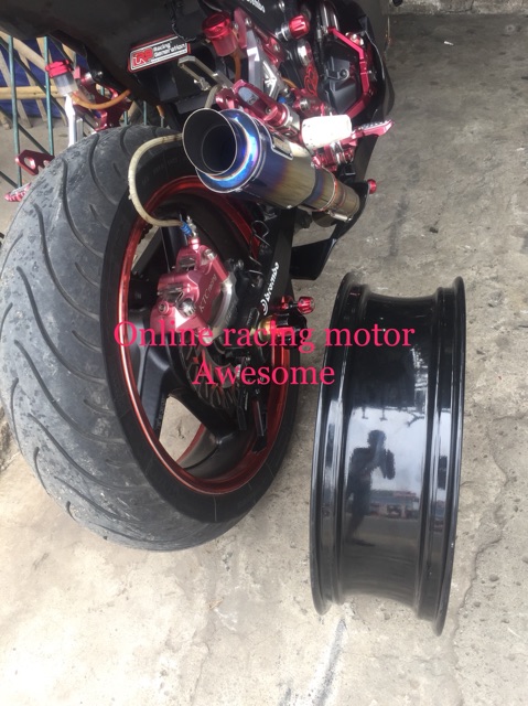 Velg racing ninja250 fi karbu 250z  lebar 5inc velg racing belakang bonus cakram