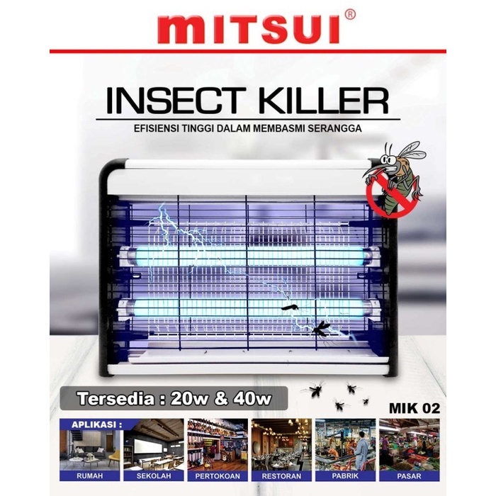 MITSUI Lampu Nyamuk / Insect Killer / Pest Killer 20 Watt MIK 02