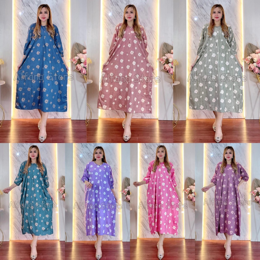 Gamis Kaftan Super Jumbo Busui Motif Terbaru