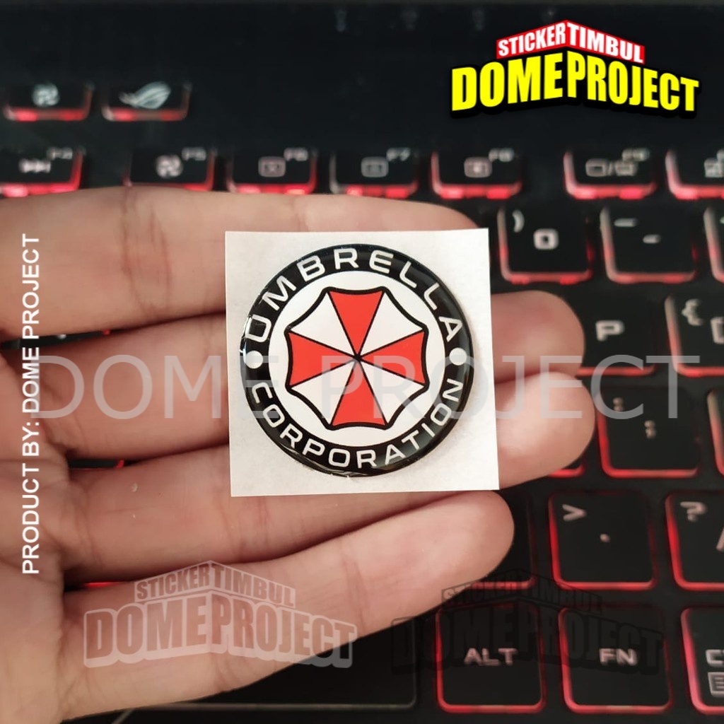 STIKER MOTOR EMBLEM 3D LOGO UMBRELLA CORPS KALIPER REM AKSESORIS YAMAHA HONDA SUZUKI KAWASAKI AESTHETIC KEREN