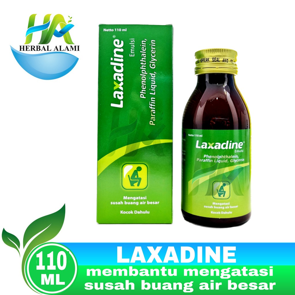 Laxadine Emulsi 110ml Botol - Sirup Obat Sesah Buang Air Besar