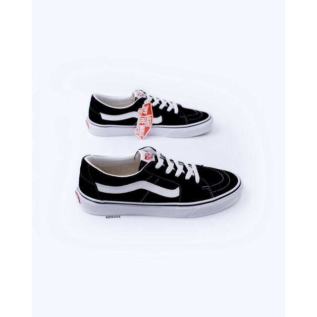 Vans Sk8-Low Classic Black / White Resmi Navya 100% Original