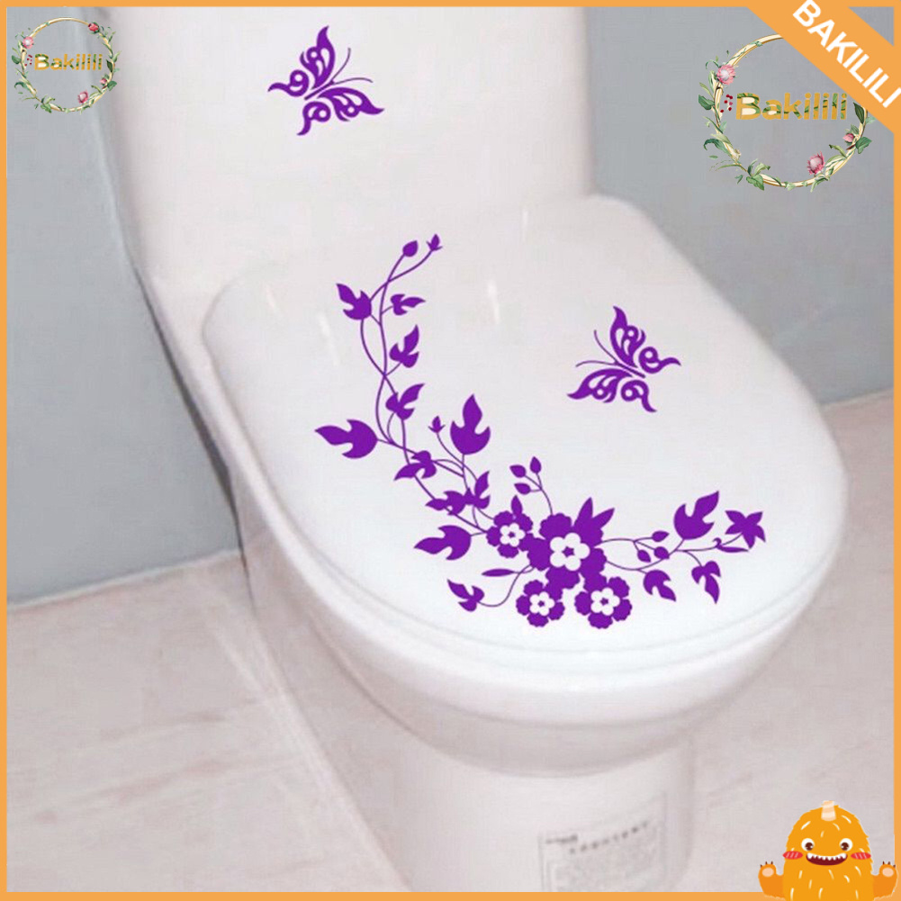 Butterfly Flower Bathroom Toilet Laptop Wall Decals Sticker Home Decoration Butterfly Flower Bathroom Toilet Laptop Wall Decals Sticker Home Decoration