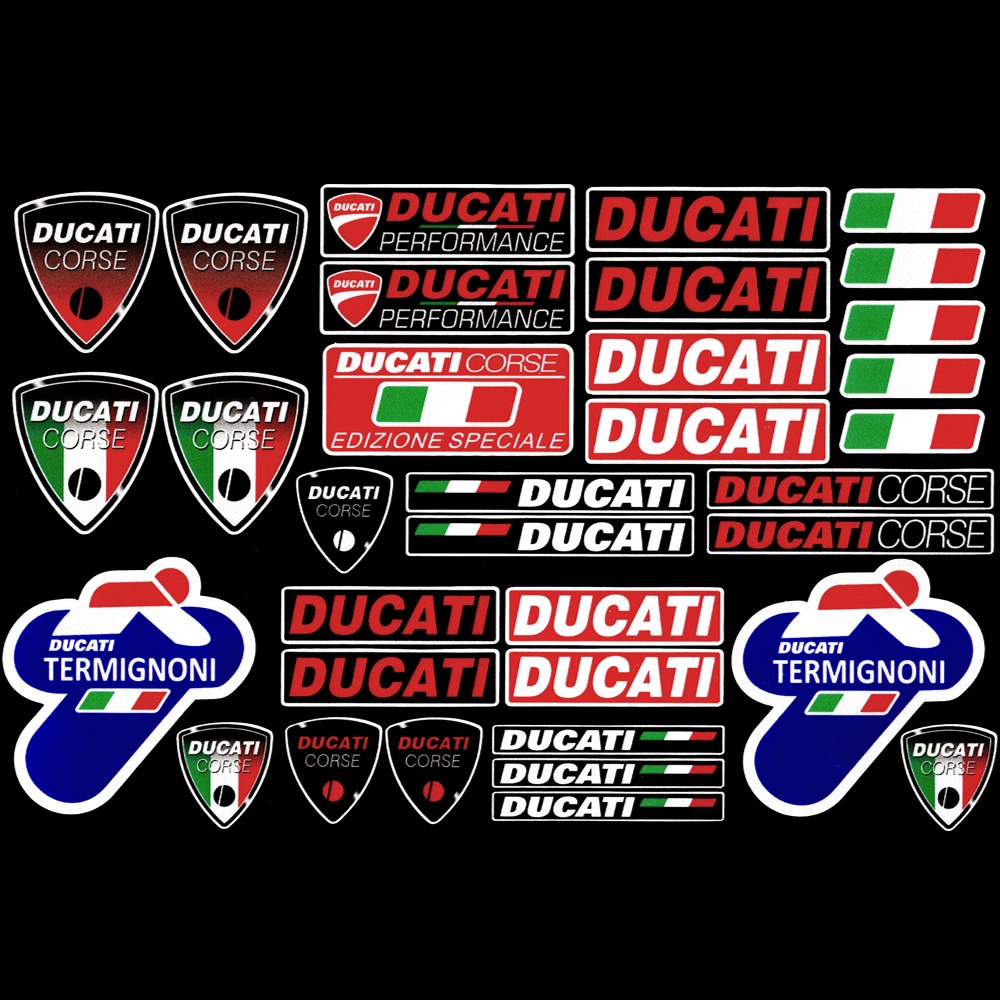 Ducati Sticker Reflektor Dekorasi Helm Motor Ducati 848 959 1098 S 899 1198