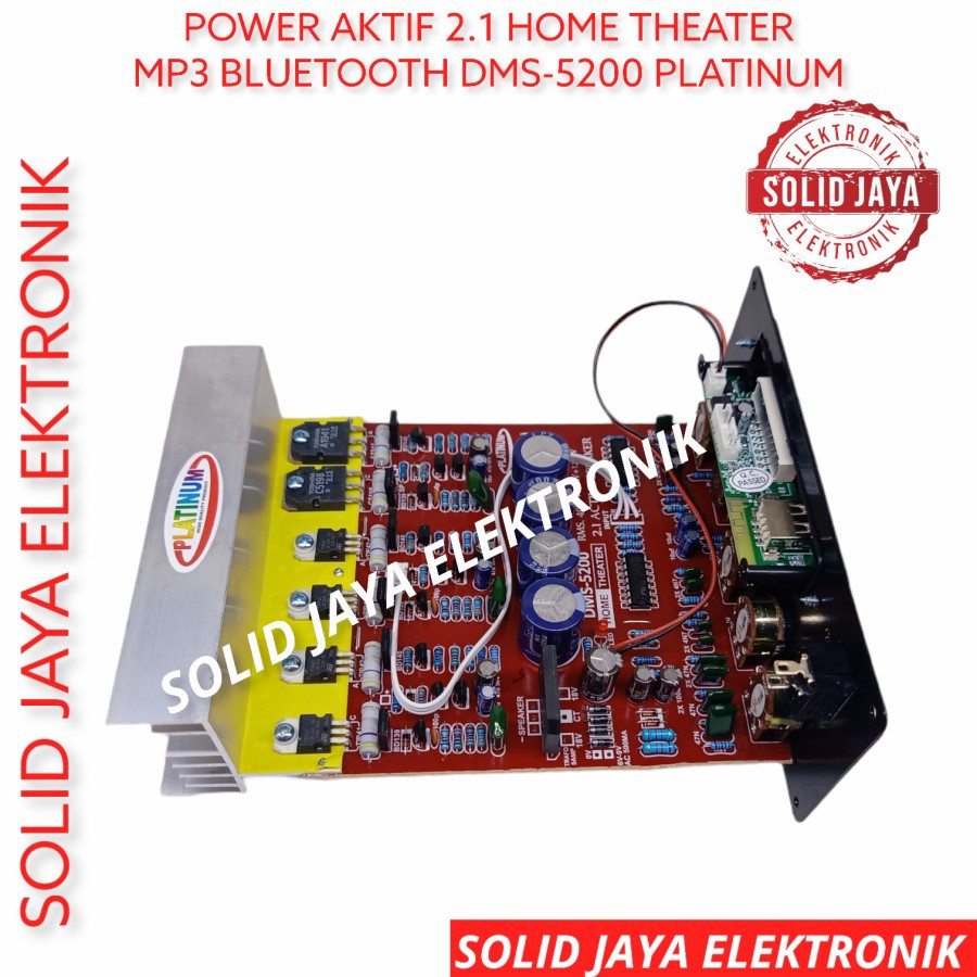 POWER SPEAKER AKTIF 2.1 MP3 BLUETOOTH KIT HOME THEATER DMS-5200 DMS5200 DMS 5200 2.1 ACTIVE SPEAKER SYSTEM 40W + 40W + 120W MP3 BLUETOOTH BT AMPLIFIER AMPLI STEREO 2.1 SUB SUBWOOFER TR FINAL ORIGINAL PLUS PANEL PSU PLATINUM AUDIO ASLI ORIGINAL