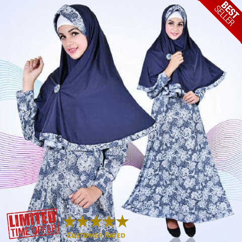 TERLARIS [Syari diani lavender FT] gamis wanita jersey lavender