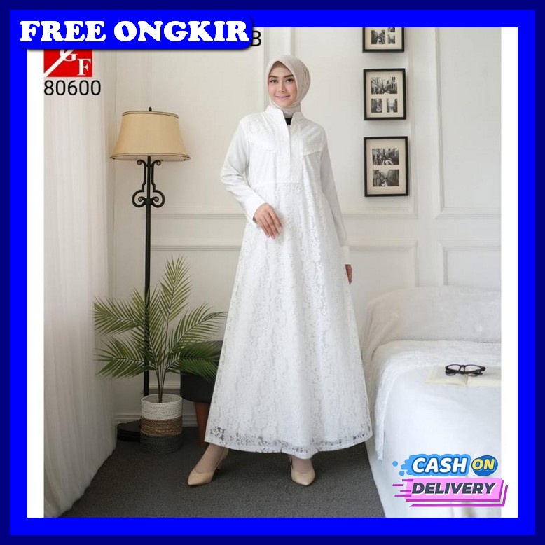 Beb Shopp~ Aliza Dress Gamis Brokat Tulle Original// Gamis Pesta/Dres Wanita Terbaru 2022/ Outfit Pe
