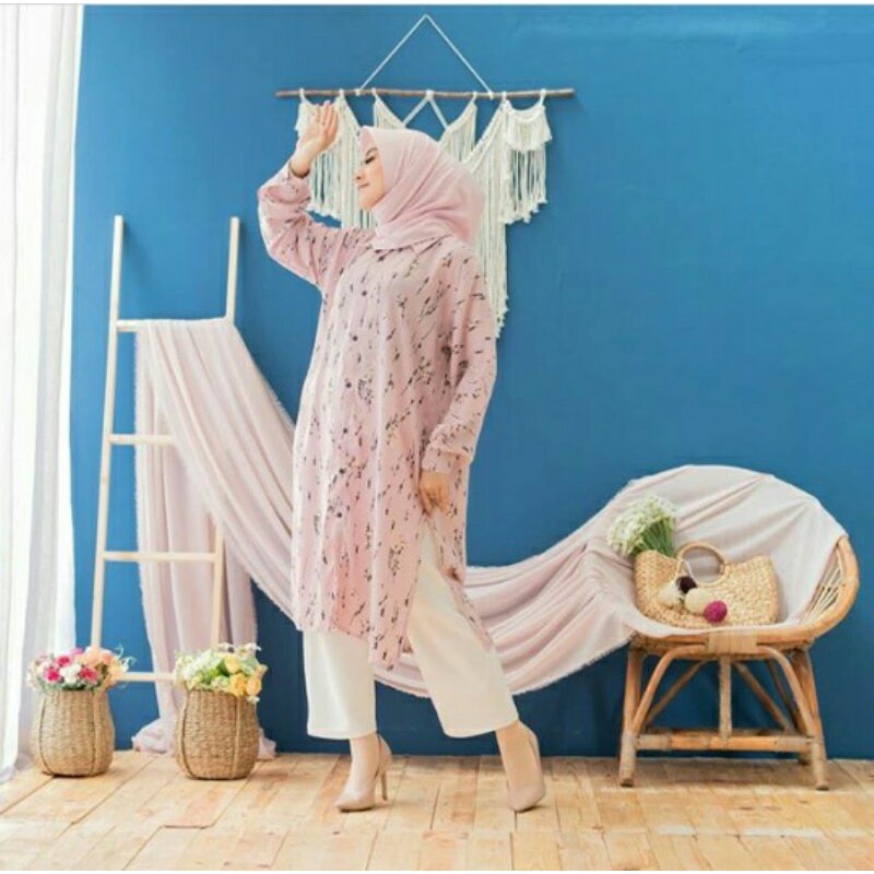 revana tunik pink