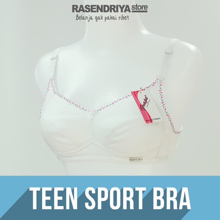 BRA BH REMAJA KATUN 100% PUTIH MURAH | 821 - Putih, 36