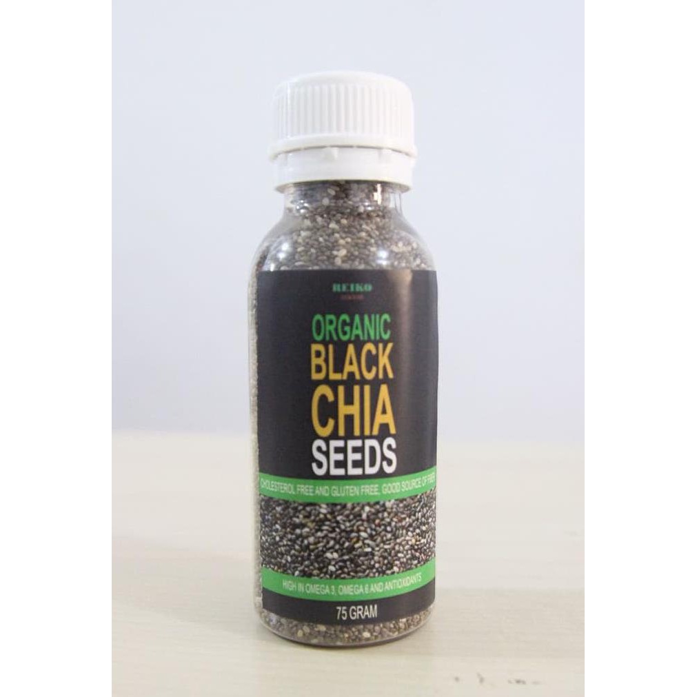 

black chia seed ( seeds ) organic / biji chia hitam organik original termurah