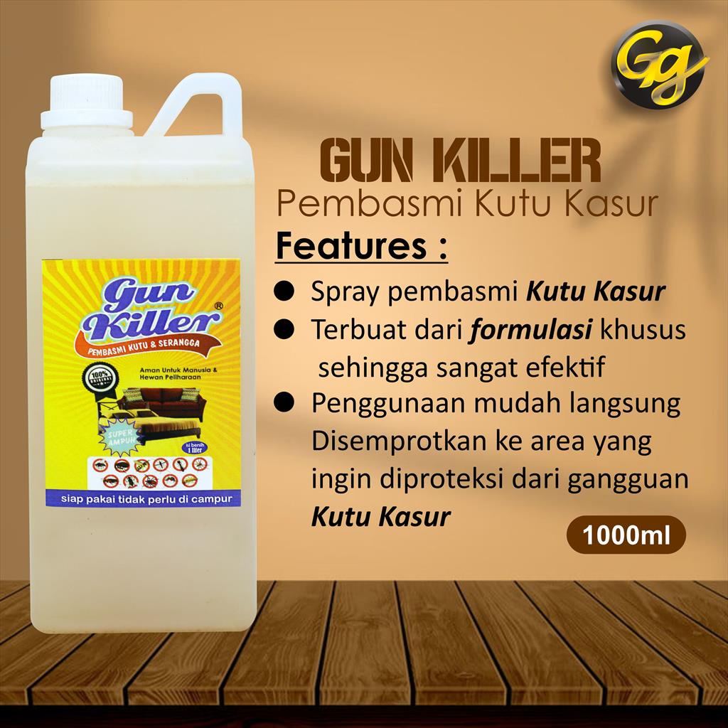 GUN KILLER PEMBASMI KUTU 1 LITER ANTI TUNGAU KASUR INSEKTISIDA