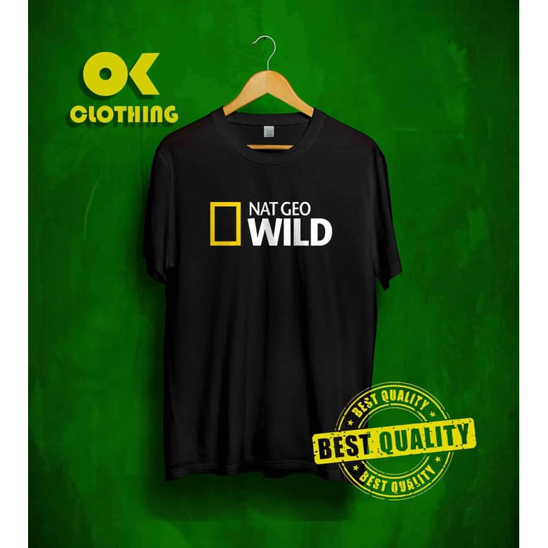 Baju kaos Nat Geo Wild simple keren -provermerch