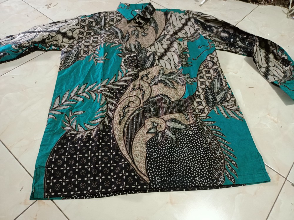 Diskon Bswart Batik Hrb026 Kenongo Hem Pendek Padi Pekalongan M L Xl Batik Pria Murah Modern Grosir