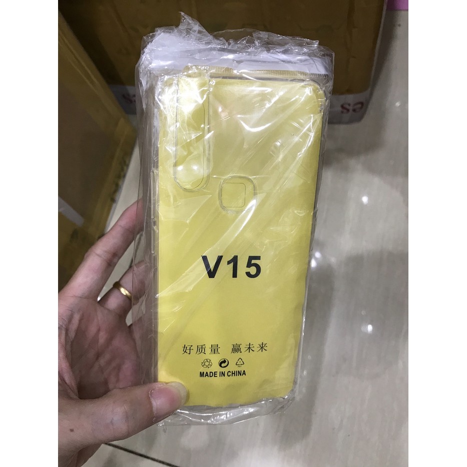 Anti crack softcase sarung kondom silikon bening Vivo v15 finger