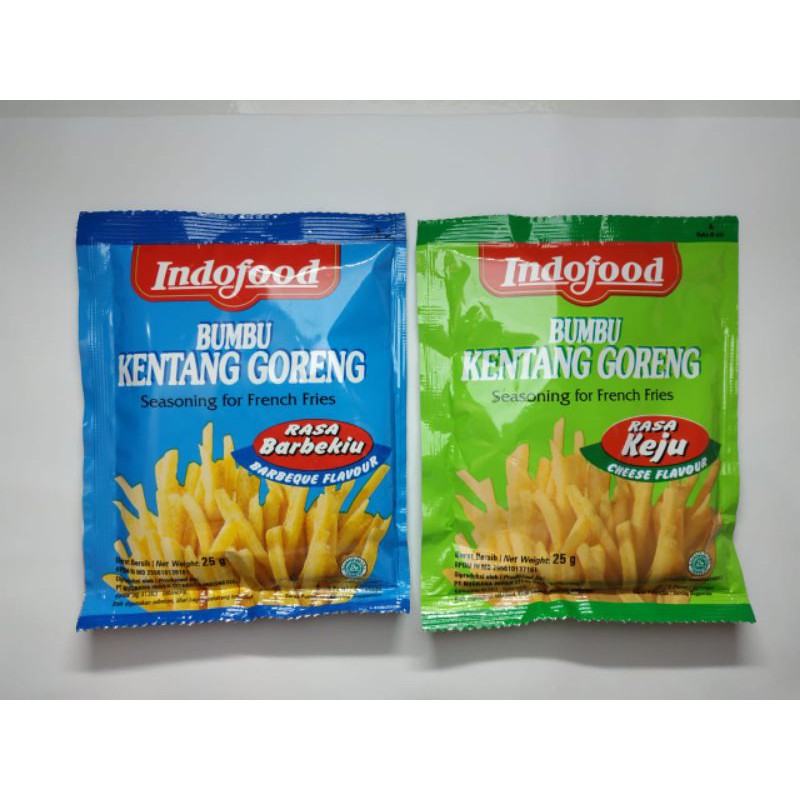 

Indofood Bumbu Kentang Rasa BBQ dan Keju