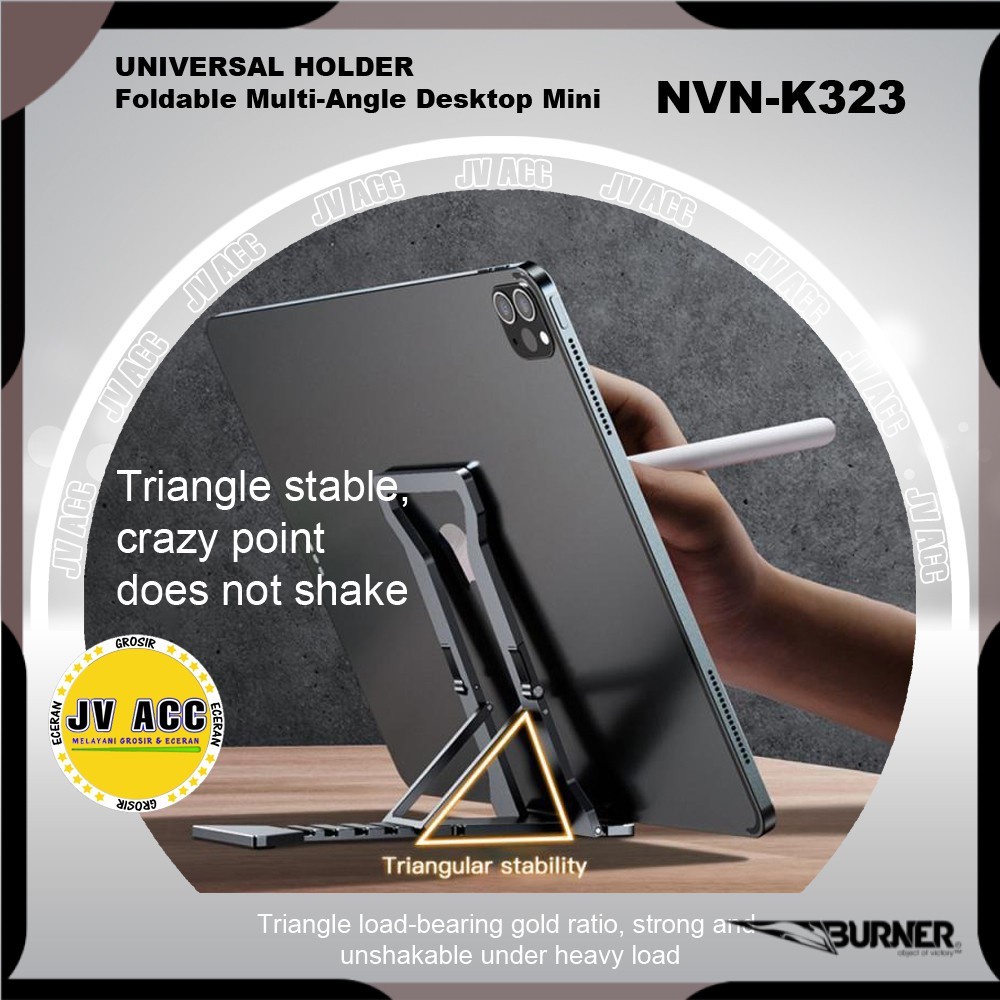 NVN-K323 PHONE STAND HOLDER HP TEMPAT TATAKAN HP DOCK CHARGER PENYANGGA DI MEJA ALL TIPE HP