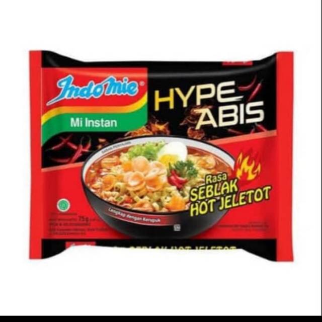 

INDOMIE HYPE RASA SEBLAK HOT JELETOT