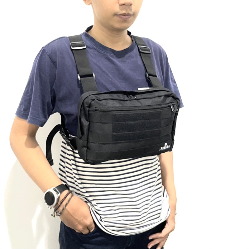 CHEST RIG BAG ORIGINAL NEISDA V041 / TAS DADA PRIA ORIGINAL NEISDA BLACK