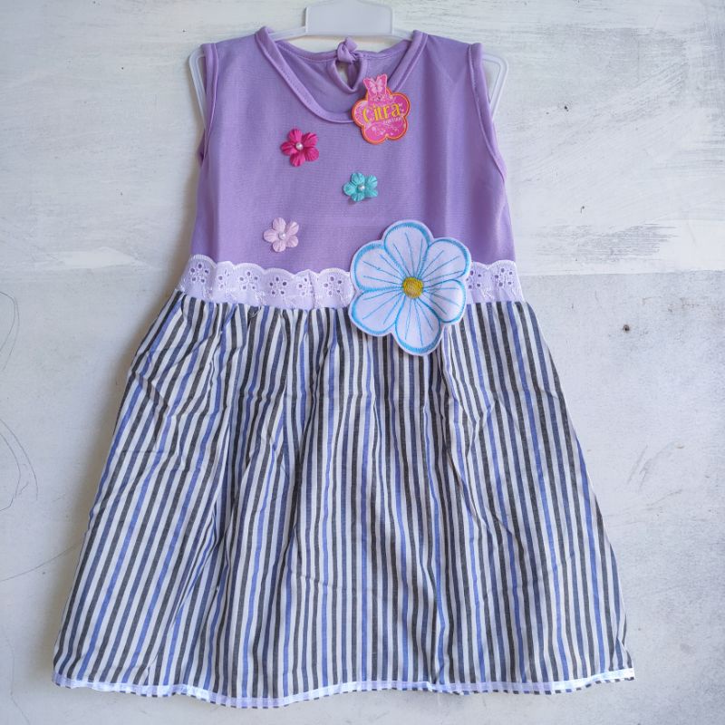 Dress Anak 2 3 tahun baju anak cewek perempuan ( bunga kenangan )