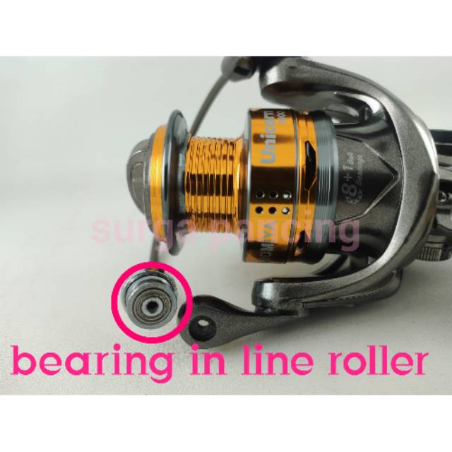 Reel Pancing UL hinomiya unicorn 1000 bearing di line roller power handle