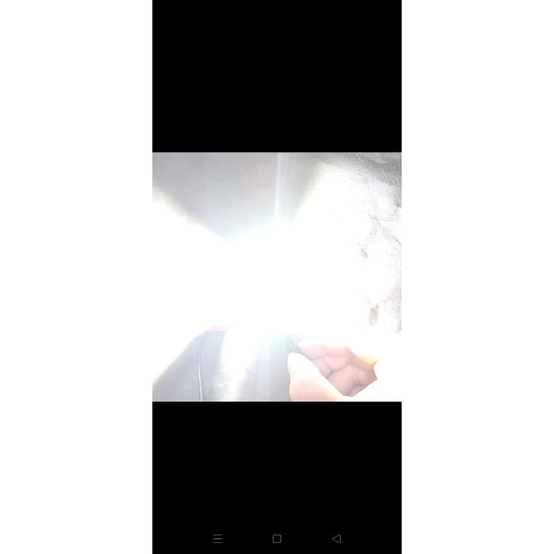 lampu motor LED  2 mata super terang AC DC bebek metik universal-Putih