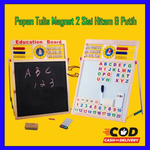 

Promo Papan Tulis Magnet Drawing Board Sempoa Alphabet Mainan Edukasi Anak - PAPAN EDUCATION Diskon