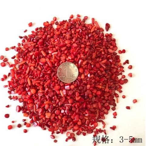 Red Gravel Rock Crystal Quartz Natural Stone