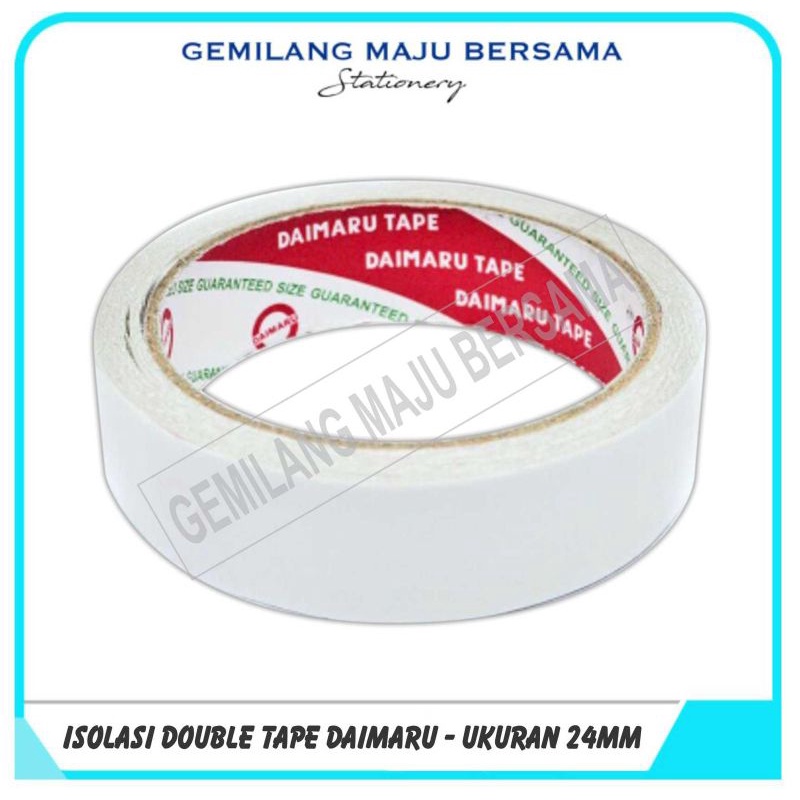 

Isolasi Double Tape Daimaru 1" (24mm) x 12y